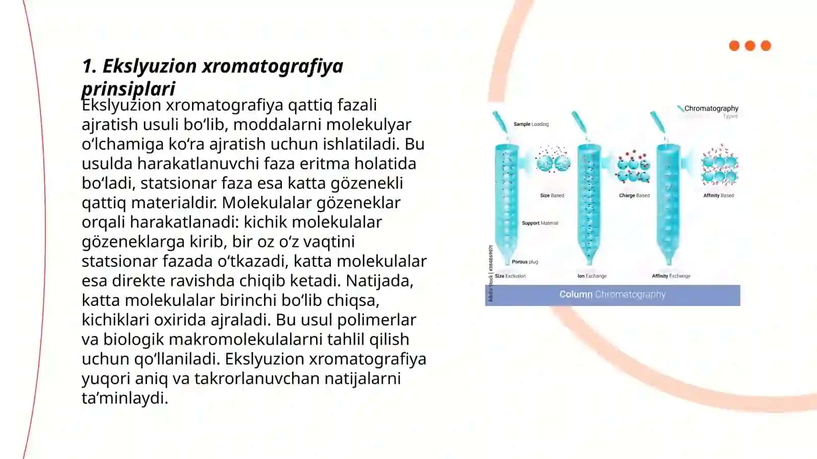 Ekslyuzion xromatografiya 3