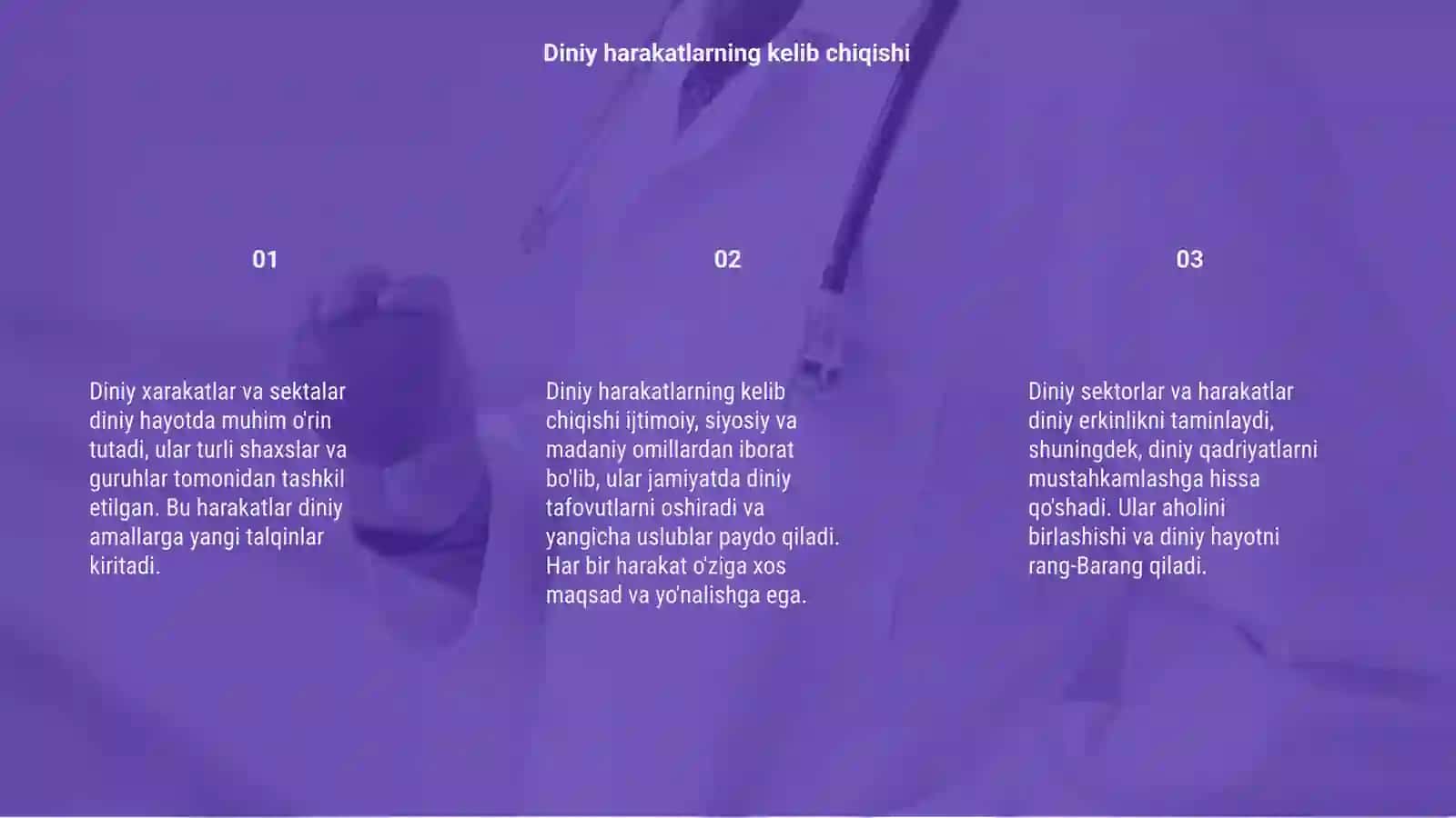Diniy xarakatlar va sektalar 3