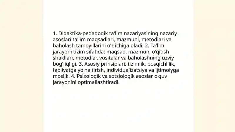 Didaktika-pedagogik talim nazariyasi 3