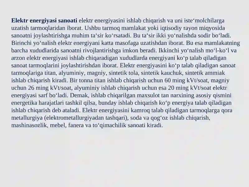 Elektr energiyasi sanoati 3