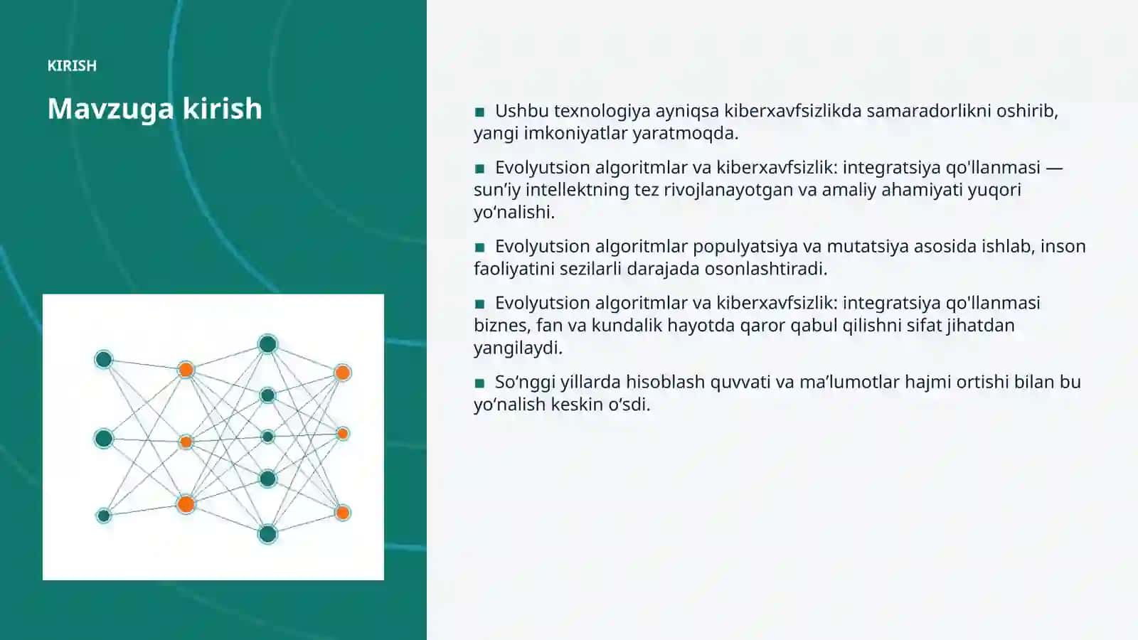 Evolyutsion algoritmlar va kiberxavfsizlik: integratsiya qo'llanmasi 3