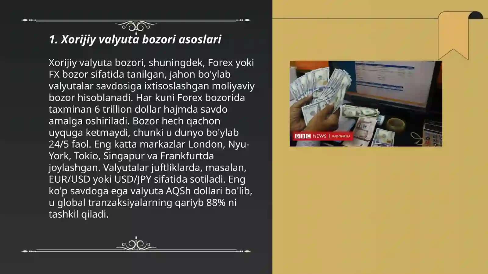 Xorijiy valyuta bozorlari 3