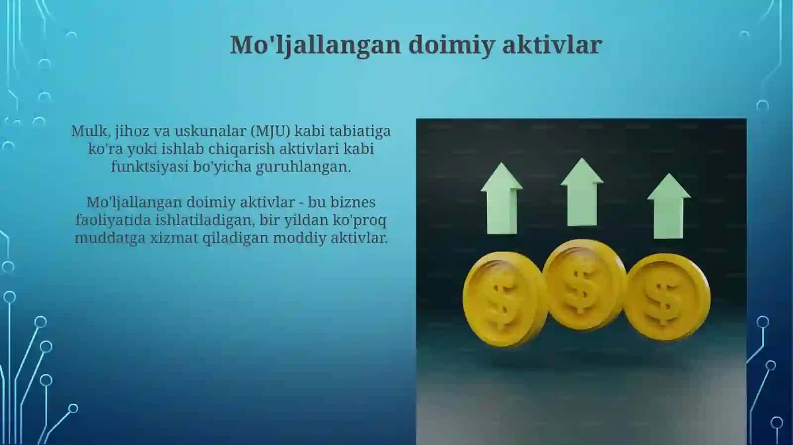 Asosiy vositalar va ularning guruhlanishi 3