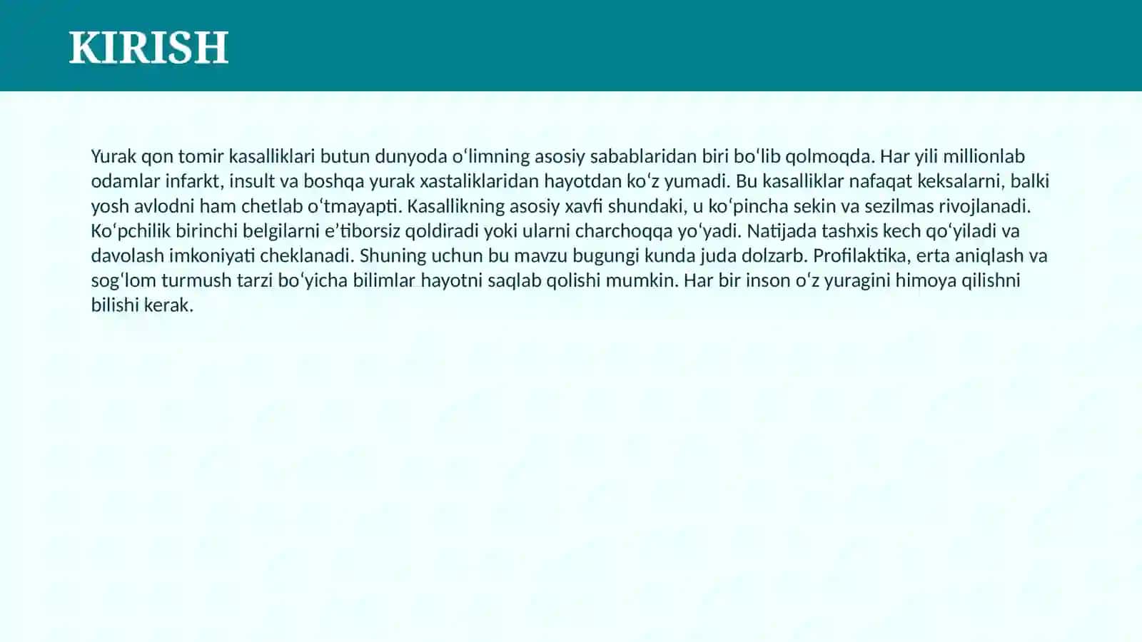 YURAK QON TOMIR SISTEMASI KASALLIKLARI 3