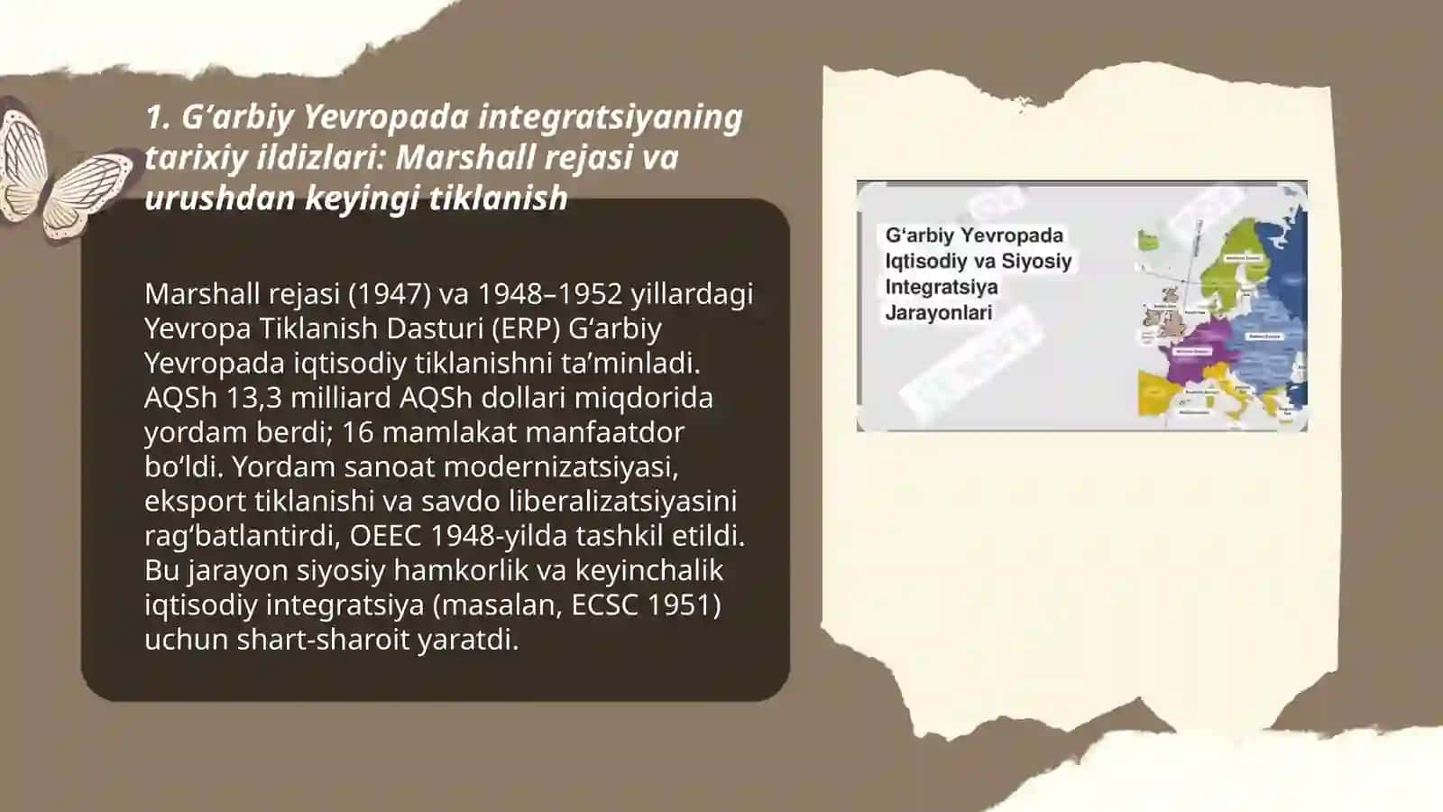 Gʻarbiy yevropada iqtisodiy va siyosiy integratsiya jarayonlari 3