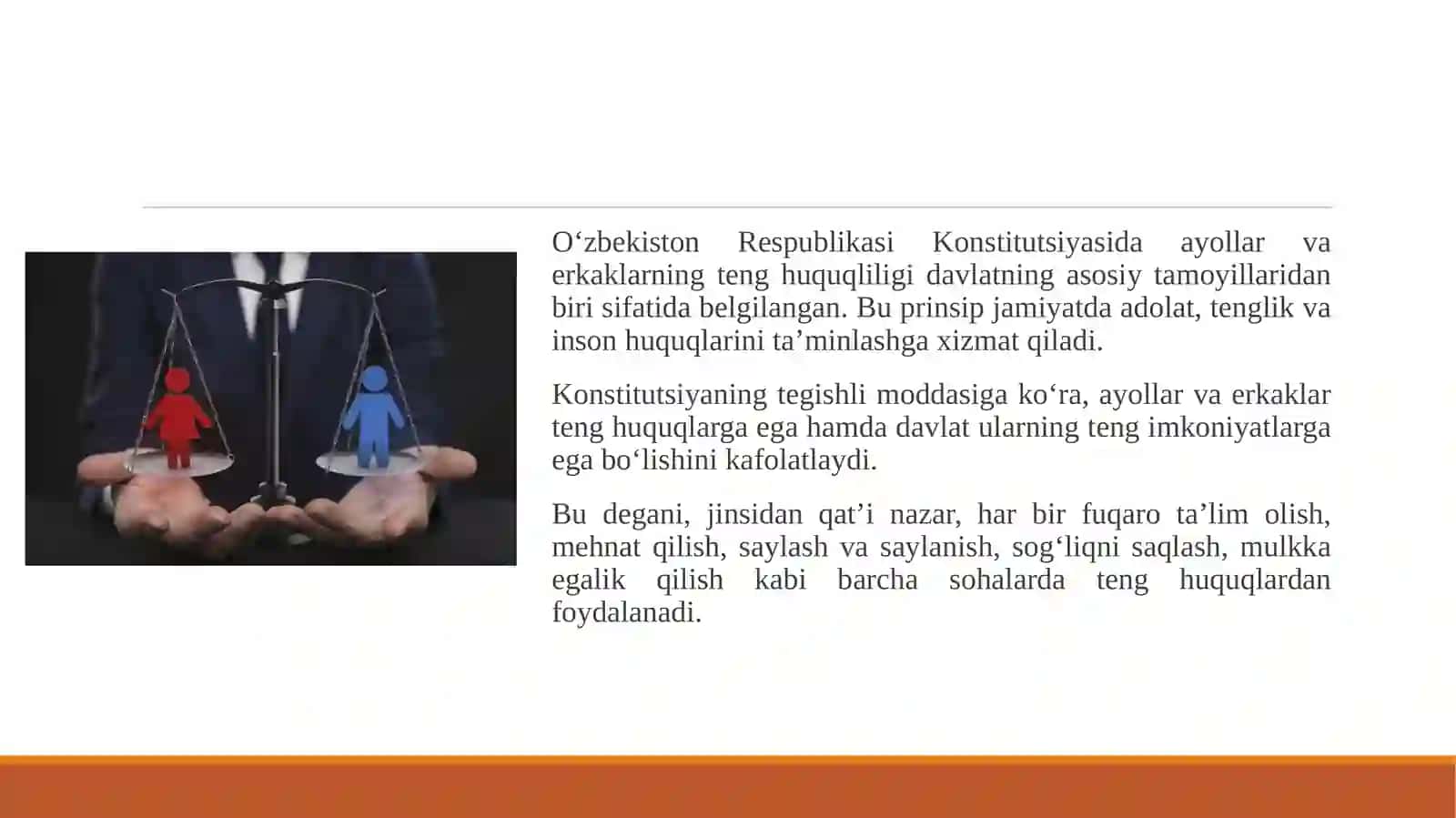 Konstitutsiyada ayollar va erkaklar teng huquqligi 3