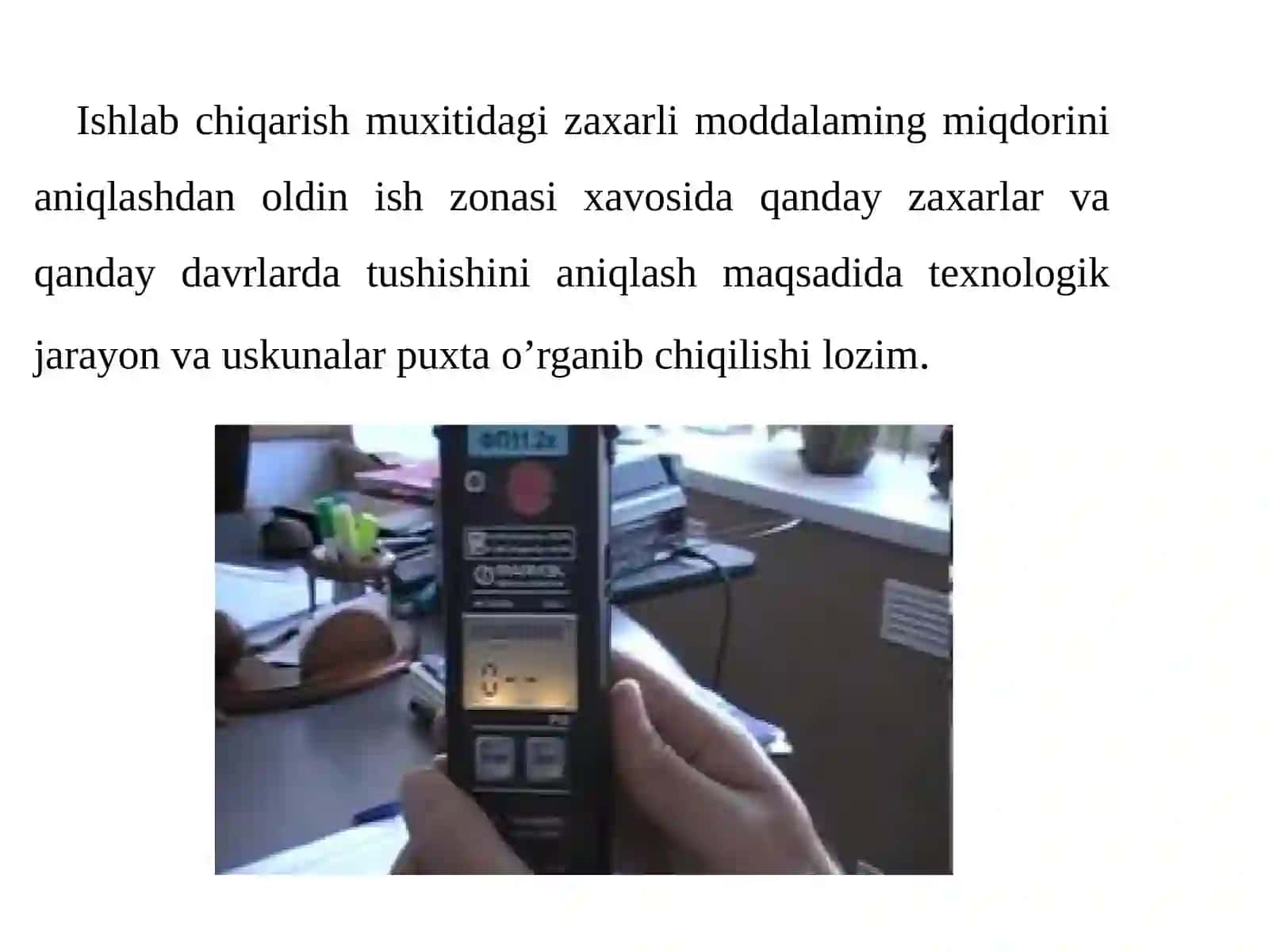 UG-2 asbobini tuzilishi va ishlashi 3