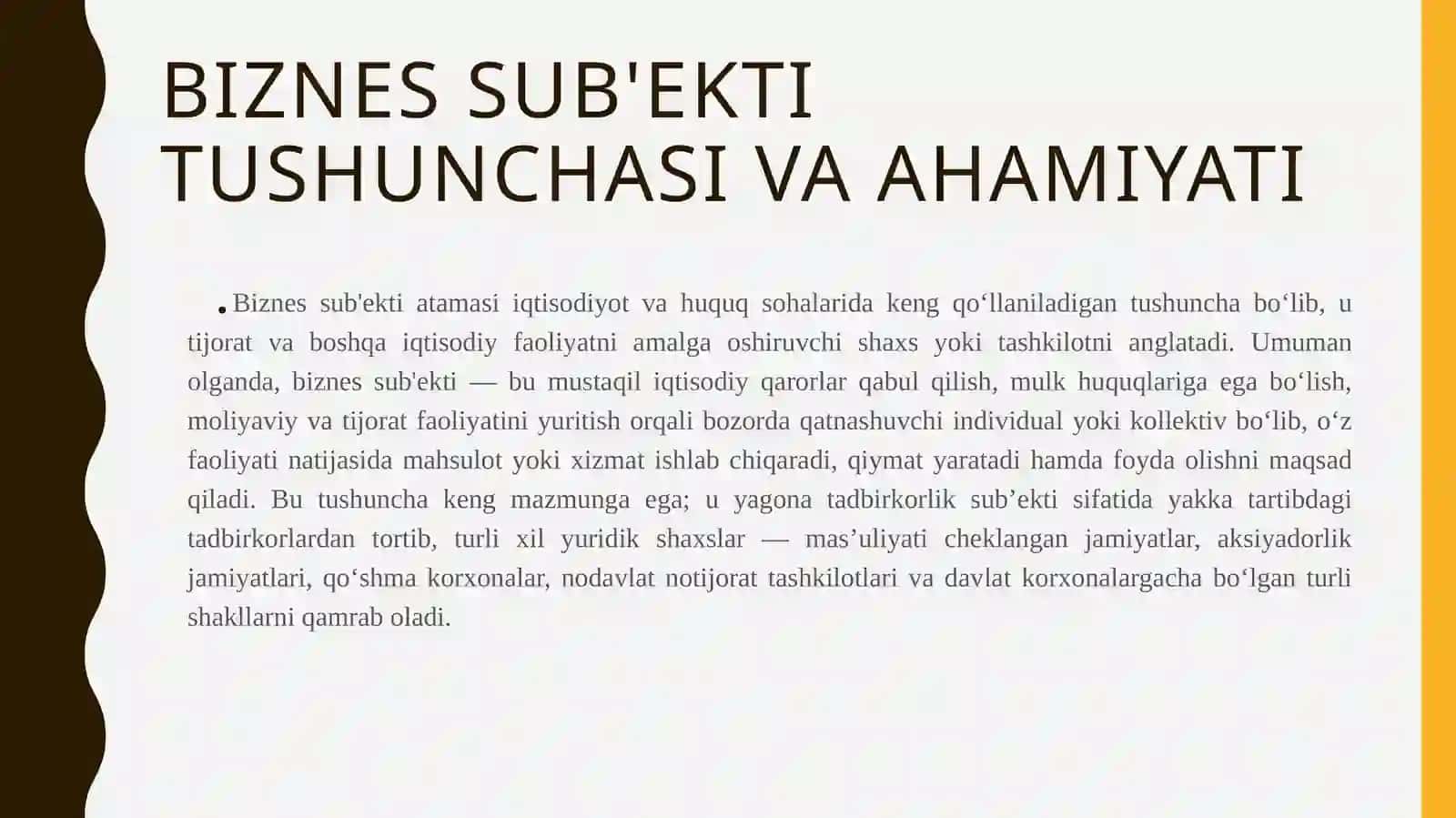 Biznes sub’ekti va uning strukturasi 3