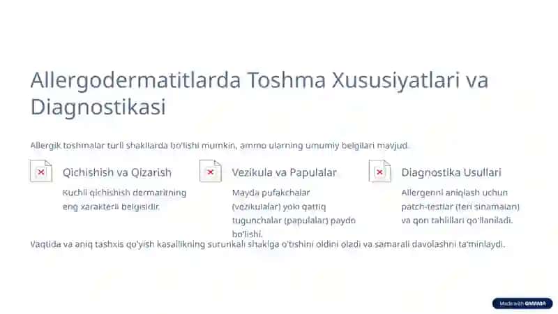 Allergodermatitlar 3
