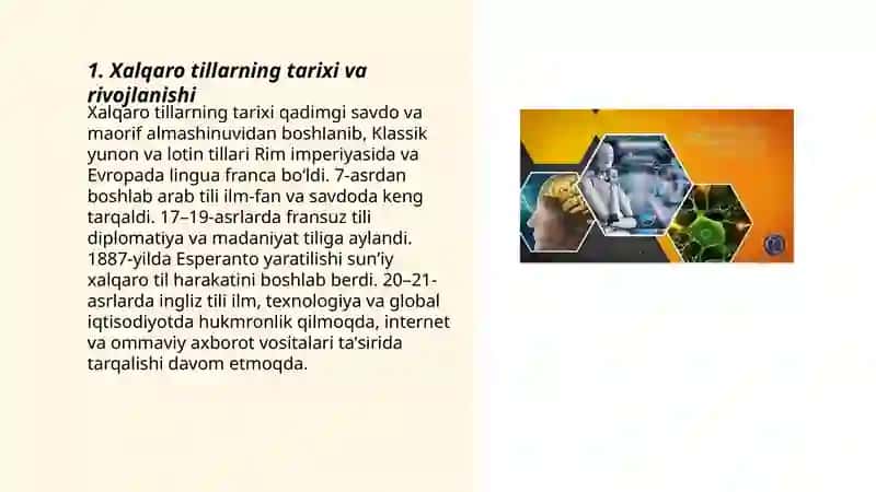 Xalqaro va suniy tillar 3