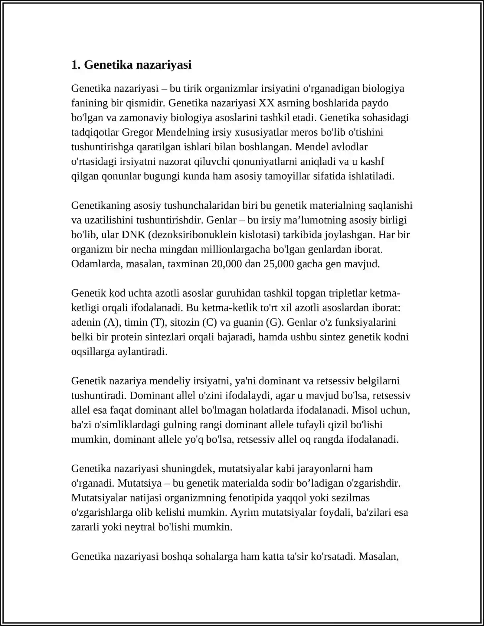 ODAM GENETIKASI VA UNI OʻRGANISH USULLARI 3