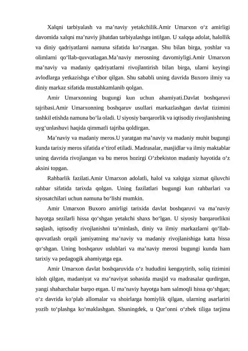 AMIR UMARXON HAYOTI VA IJODI 3