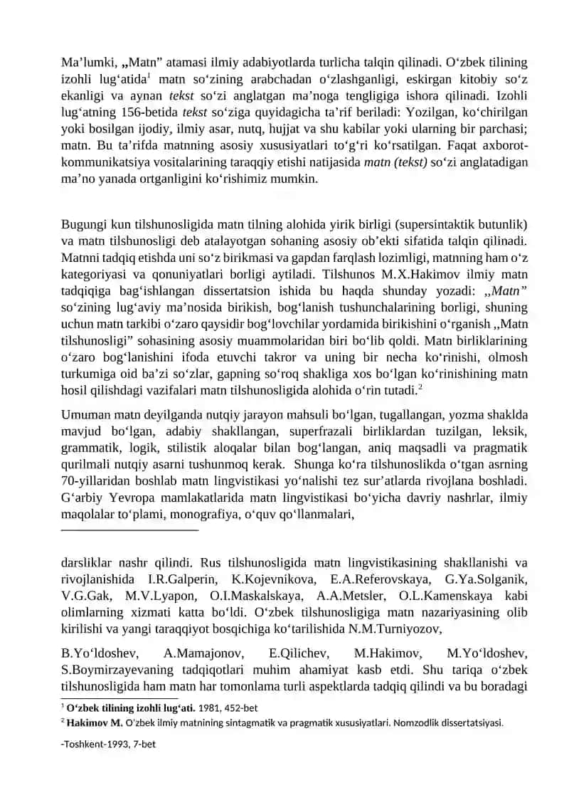 Matn va uning tadqiqi muamolari 3