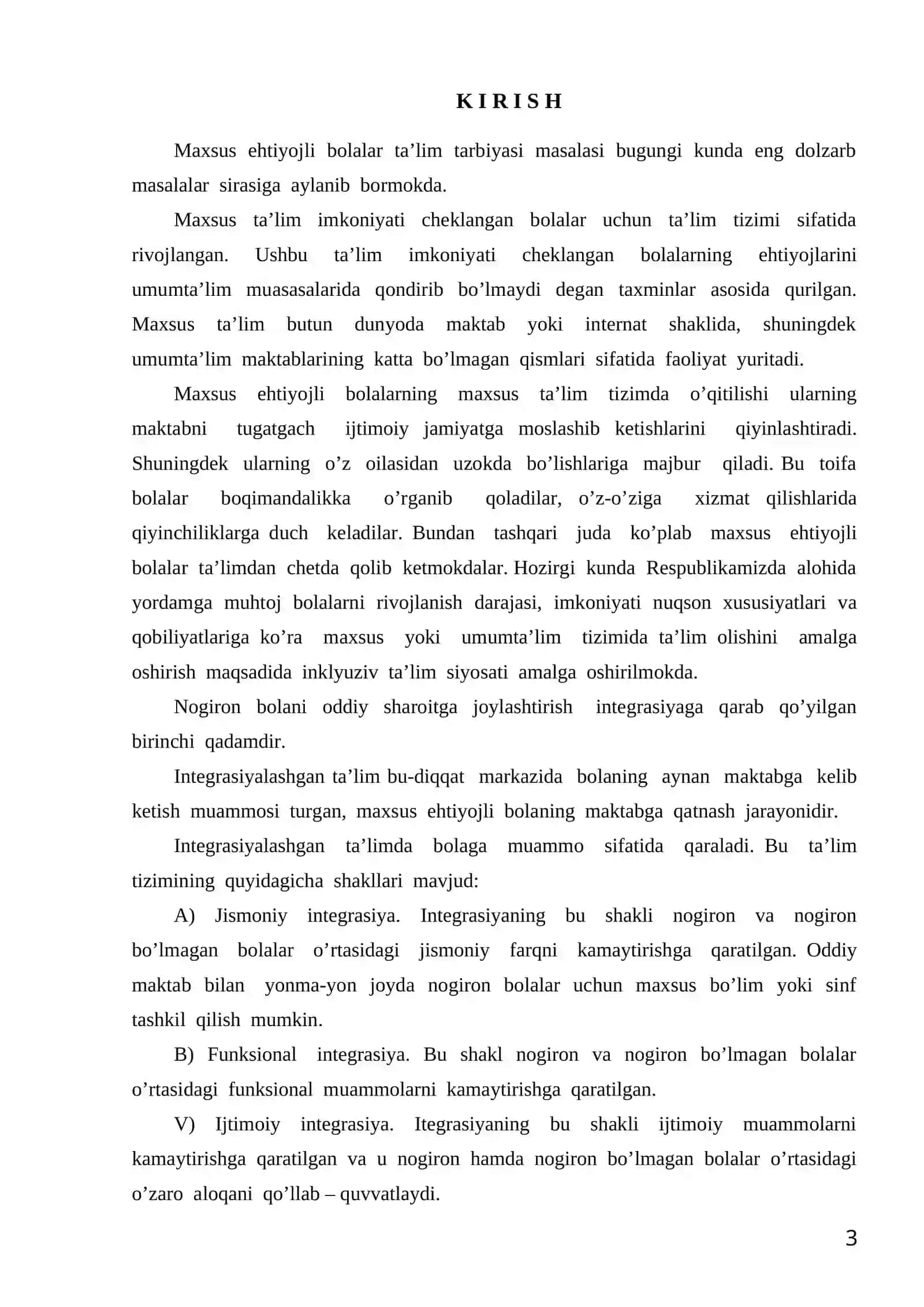 INKLYUZIV VA INTEGRASION TA’LIM MOHIYATI 3
