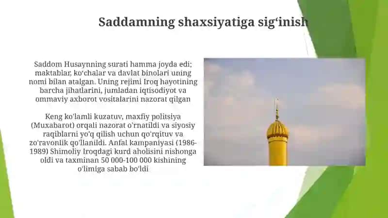 Saddam husayn va uning davrida Iroq 3