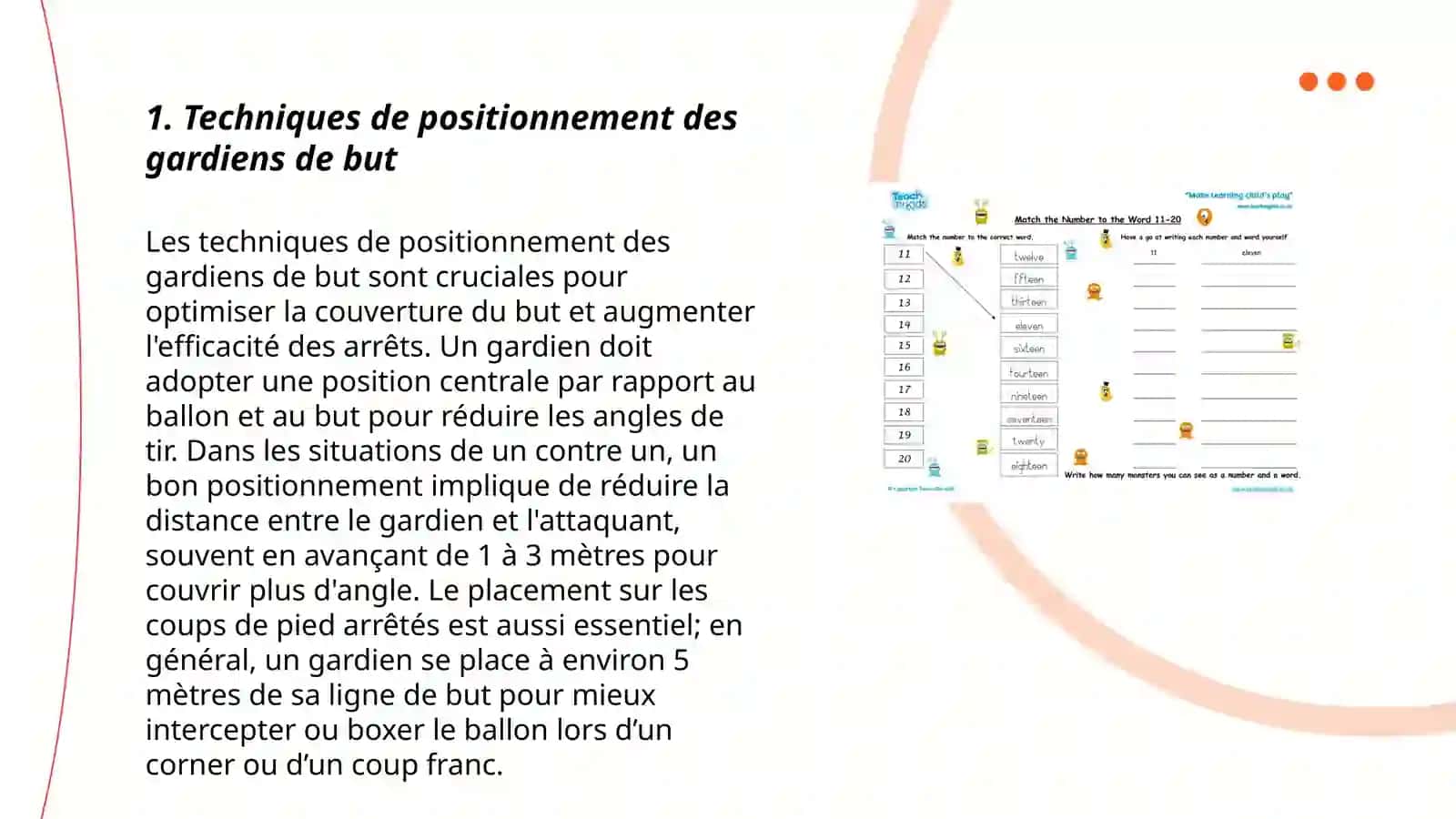Techniques de positionnement des gardiens de but 3