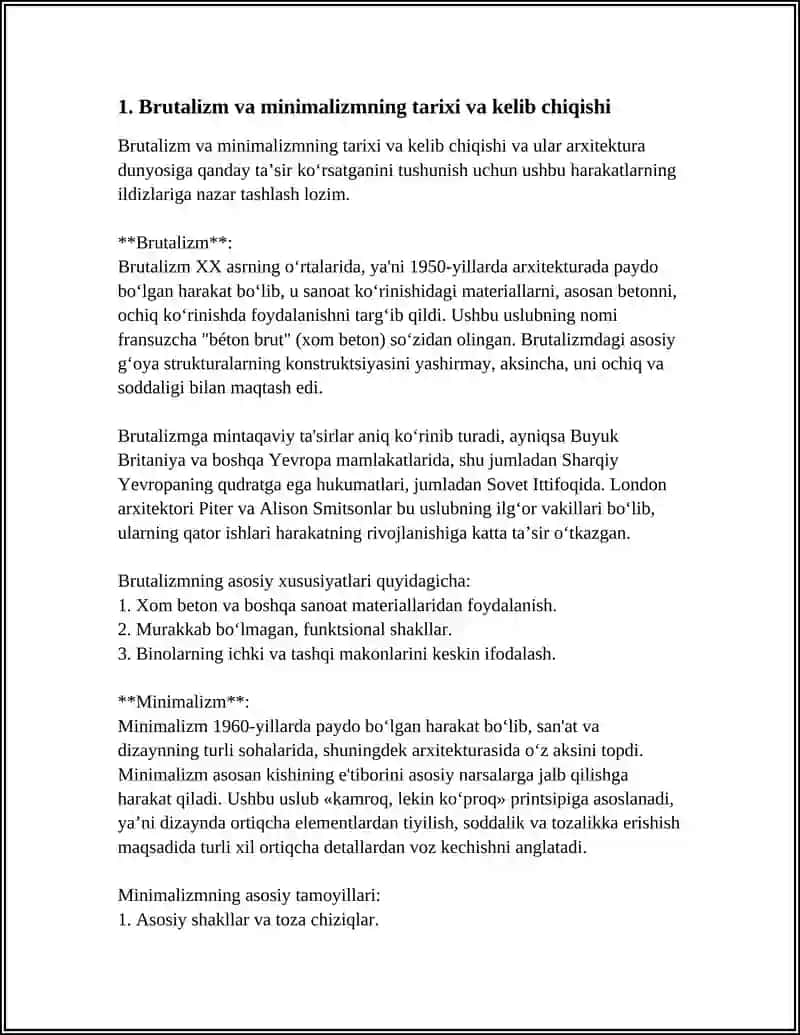 BRUTALIZM VA MINIMALIZM 3