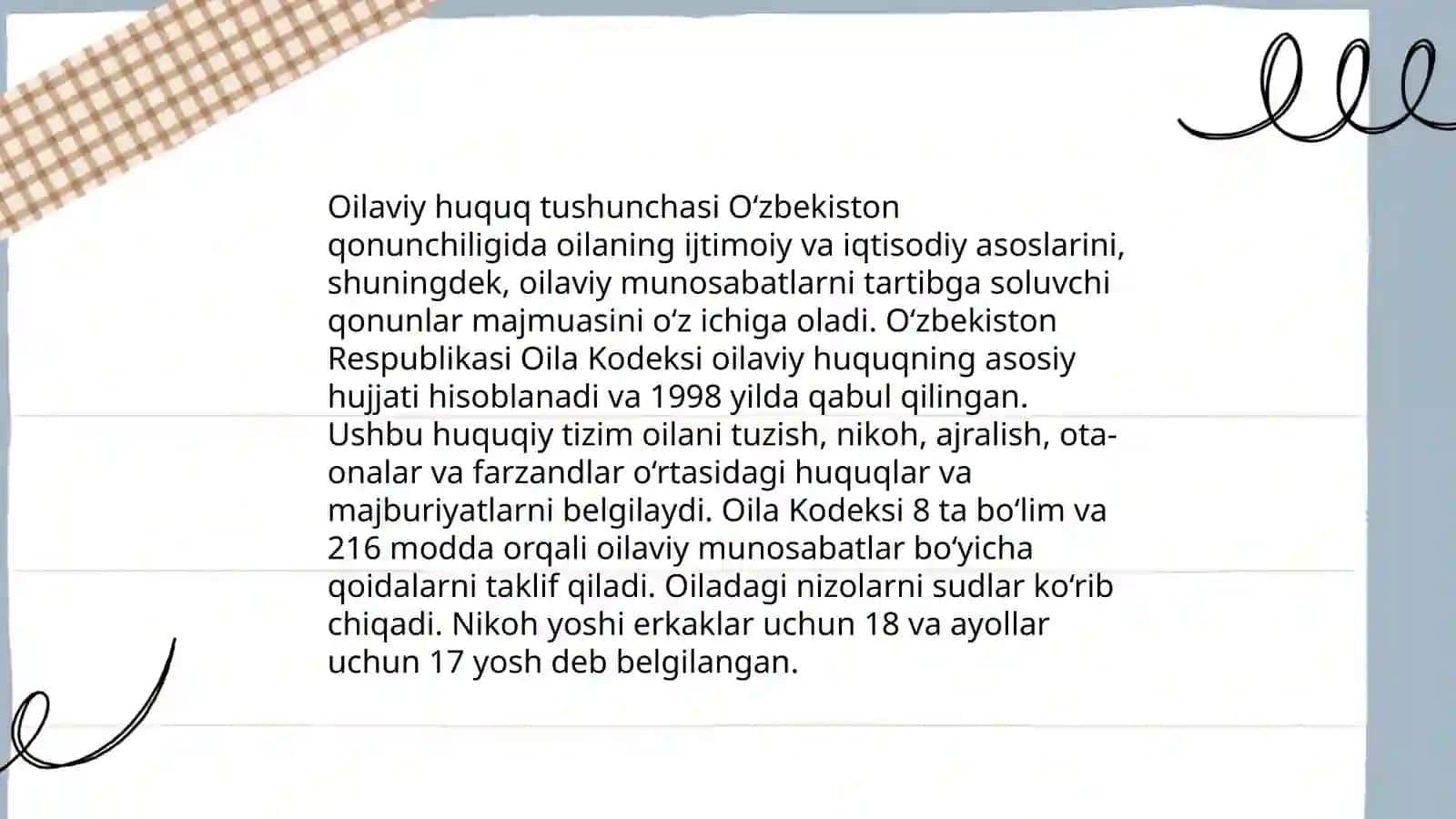 Oilada bola huquqi 3