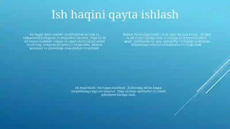 Mehnat Va Ish Haqi Hisobi 3