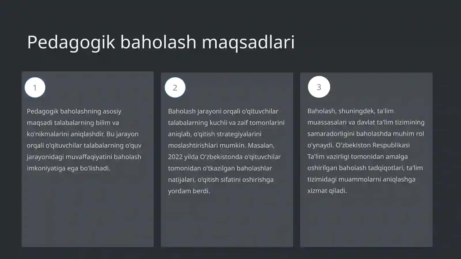 Pedagogik baholash 3