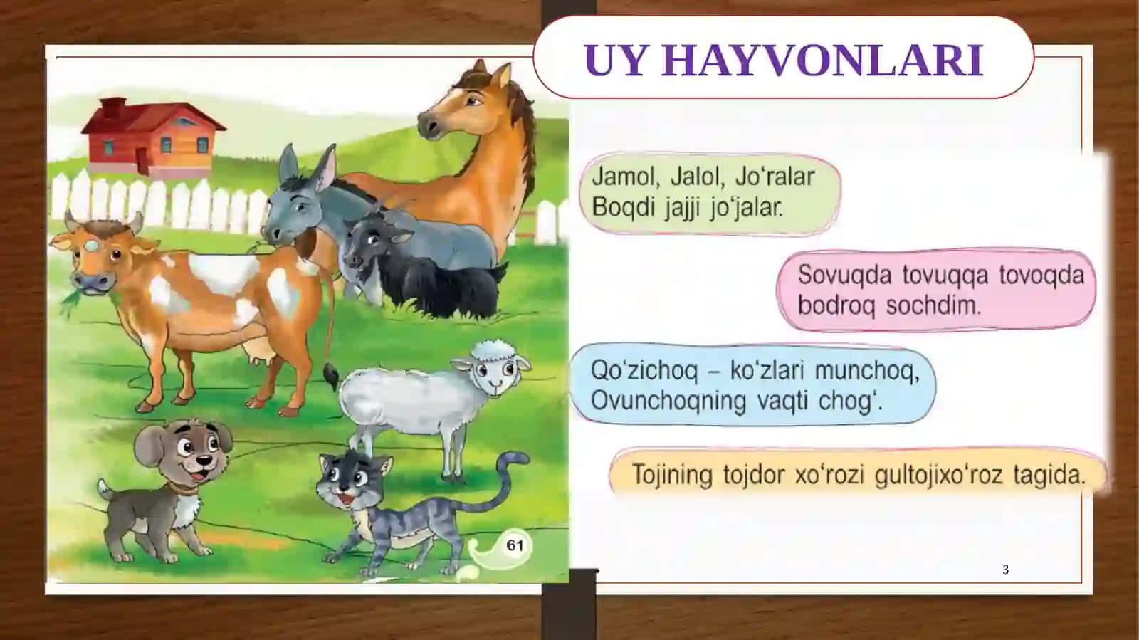 Sinf Ona tili va o’qish savodxonligi 3