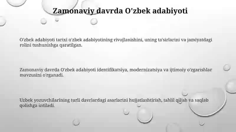 Õzbek adabiyoti tarixi fanining maqsad va vazifalari 3