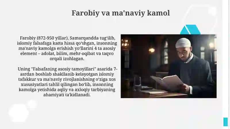 Farobiy va ma'naviy kamol 3