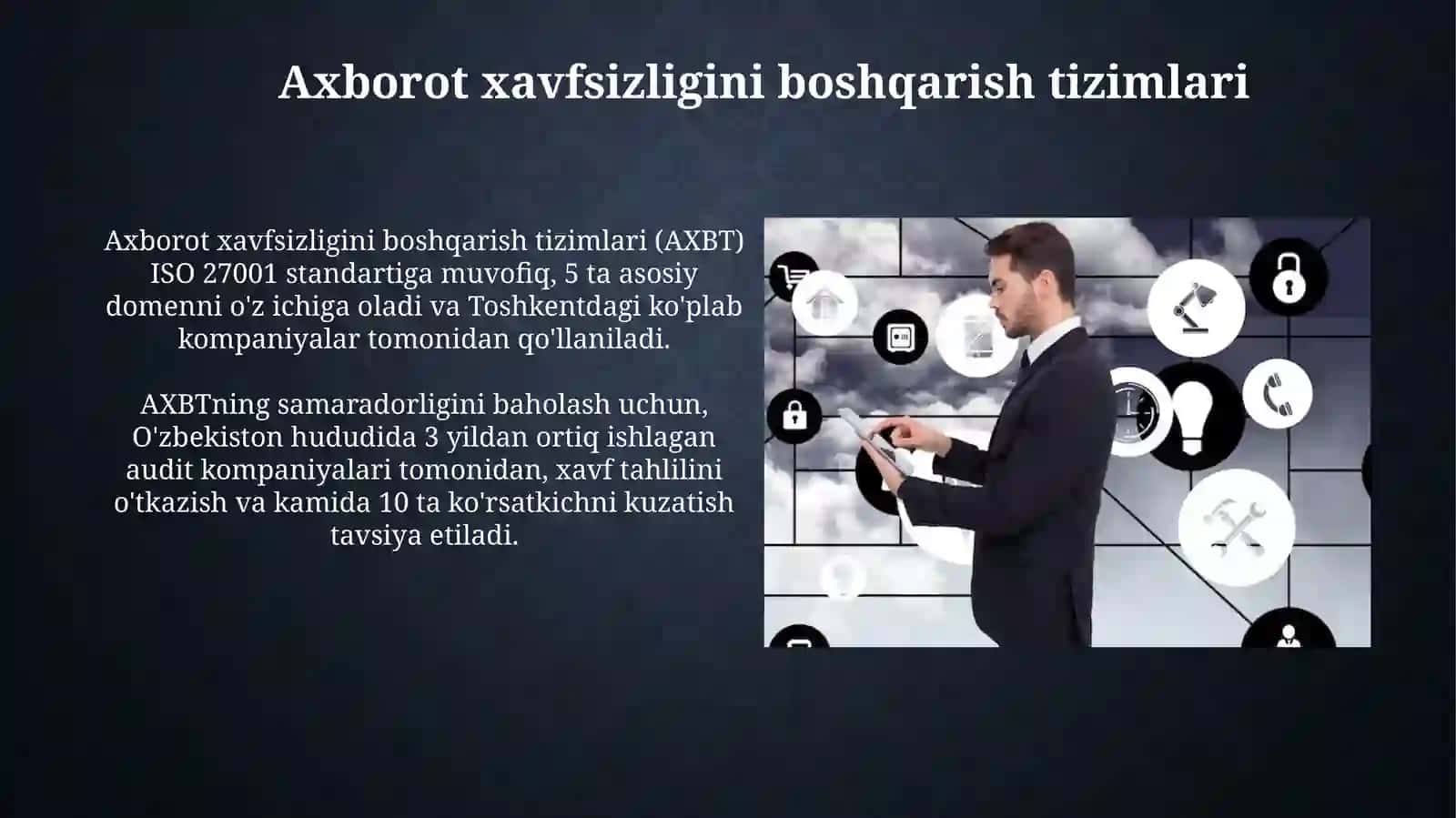 Axborot xavfsizligini boshqarish tizimlari 3