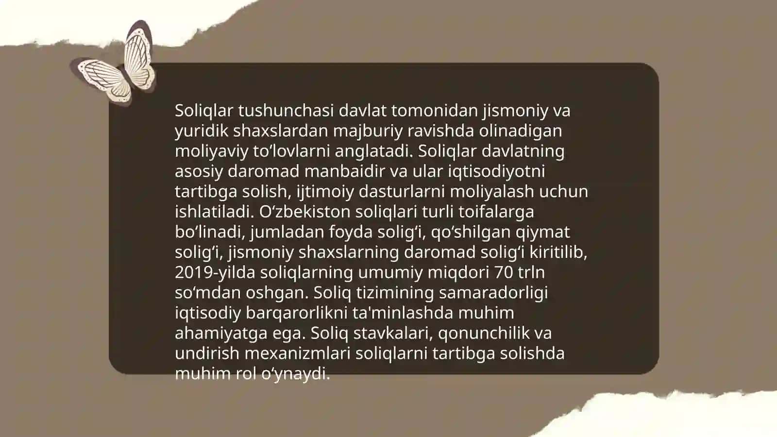 Soliqlar tushunchasi va funksiyalari 3