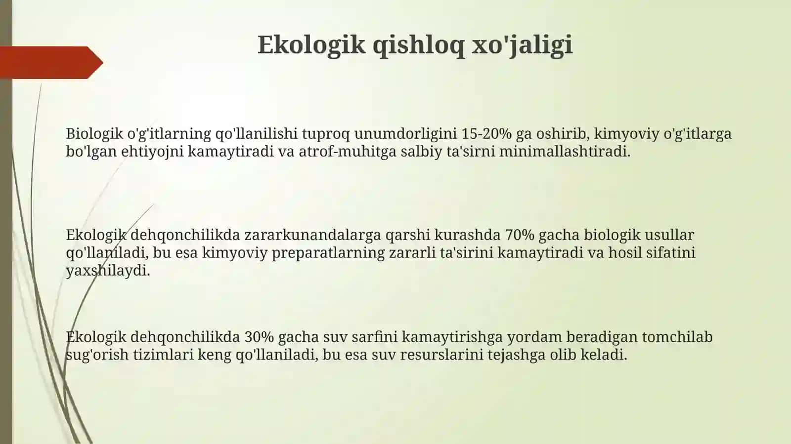 Dehqonchilikning ilmiy asoslari 3