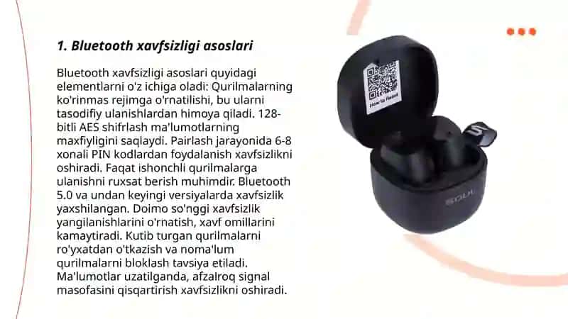 Bluetooth xavfsizligi asoslari 3