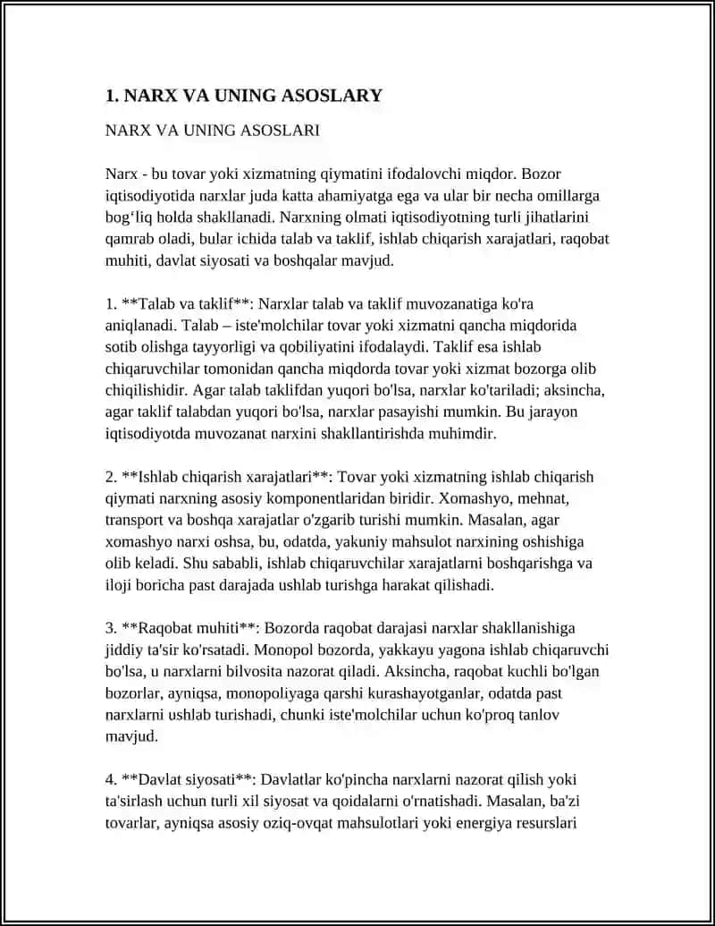 REFERAT Mavzu: NARX VA UNING SHAKLLANISHI 3