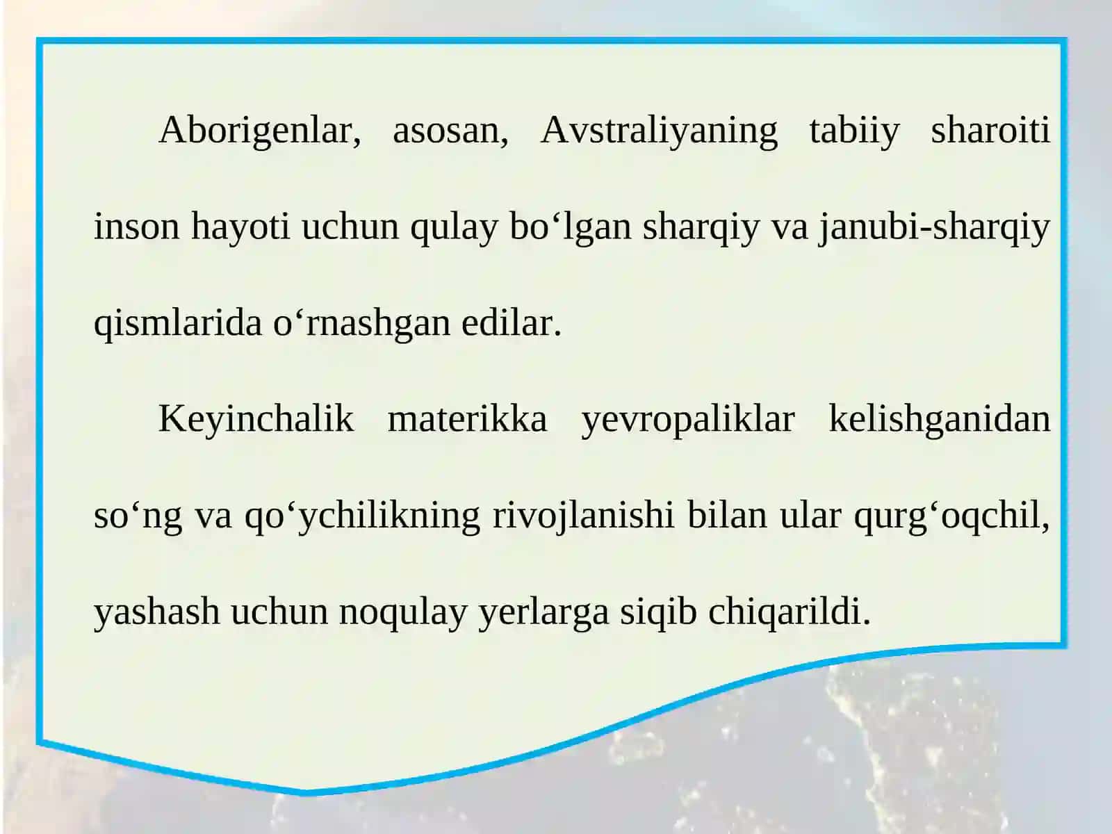 Materik aholisi va uning  tabiatga ta’siri 3