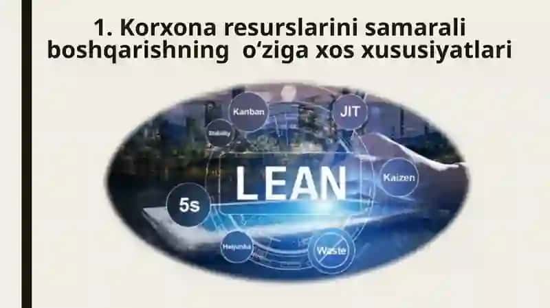 Korxona resurslarini samarali boshqarish 3