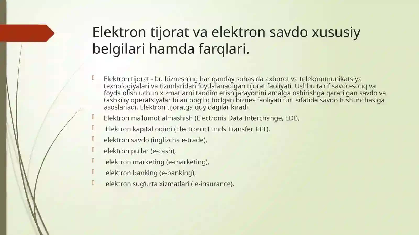 Elekrton savdoni rivoilantirish xususiyatlar 3