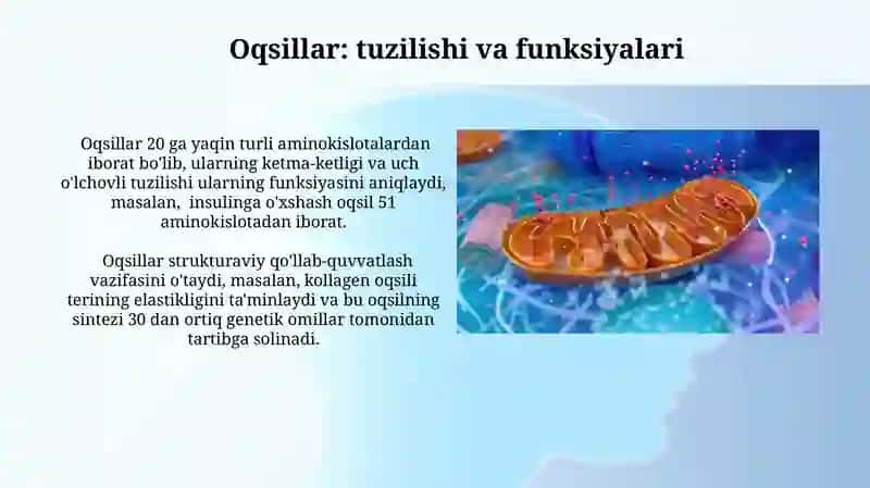 Aminokislatalar va Oqsillar 3