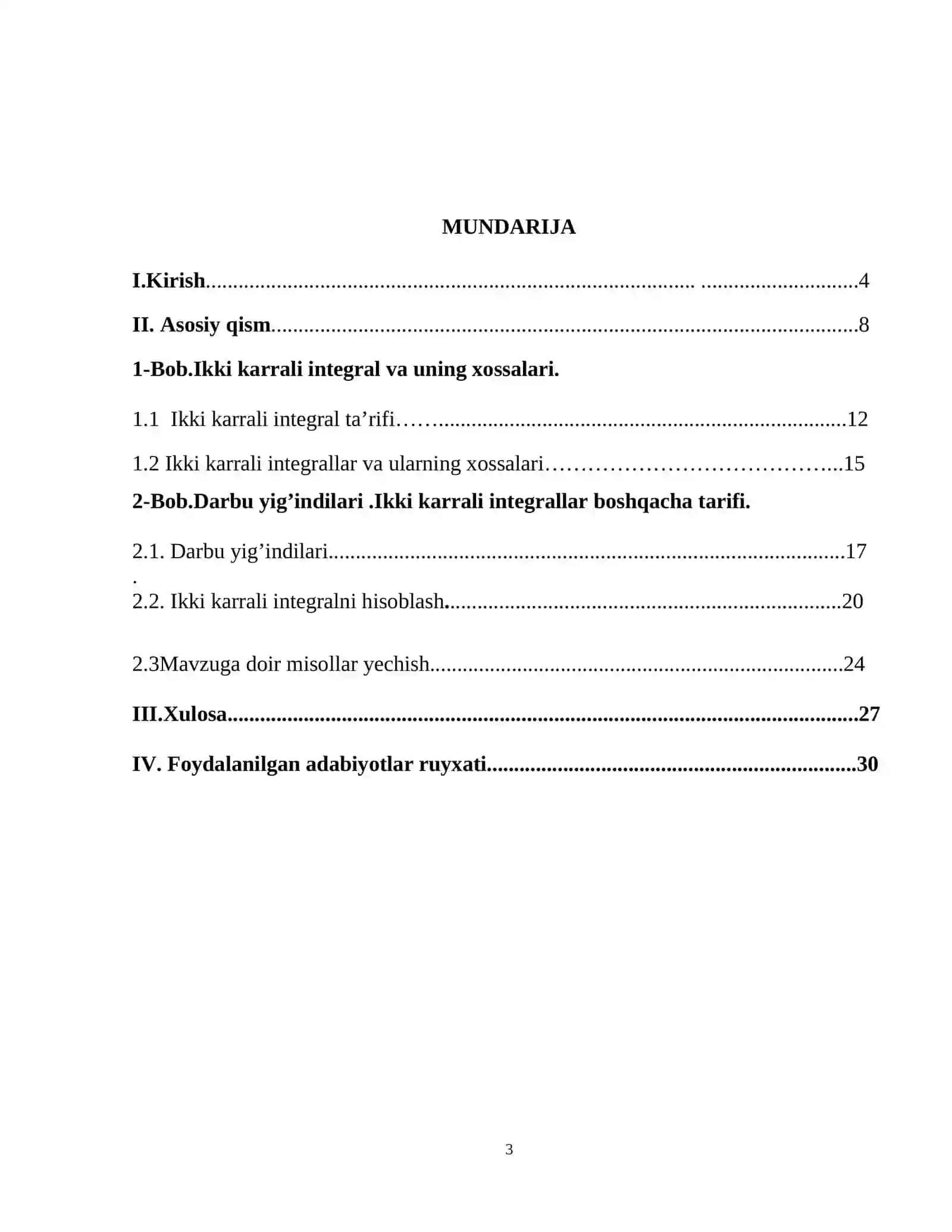 Ikki karrali integral va uning xossalari 3