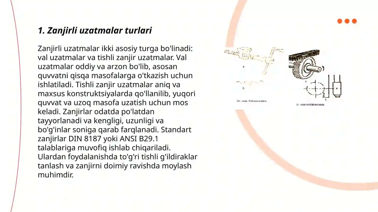 Zanjirli uzatmalar 3