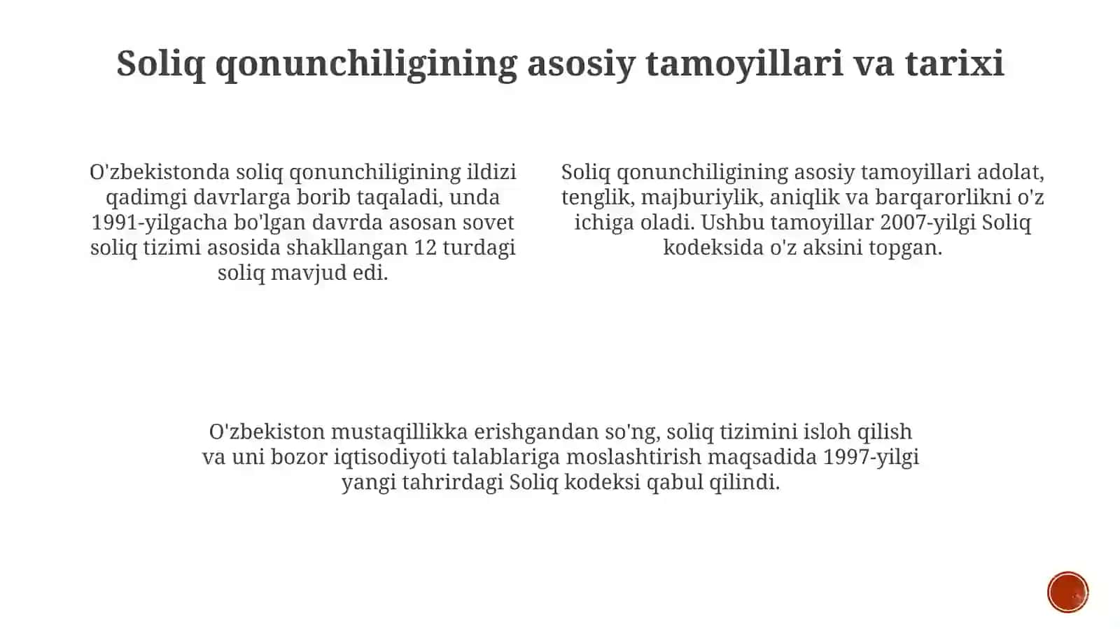 Soliq Qonunchiligi va Soliq Tizimi 3