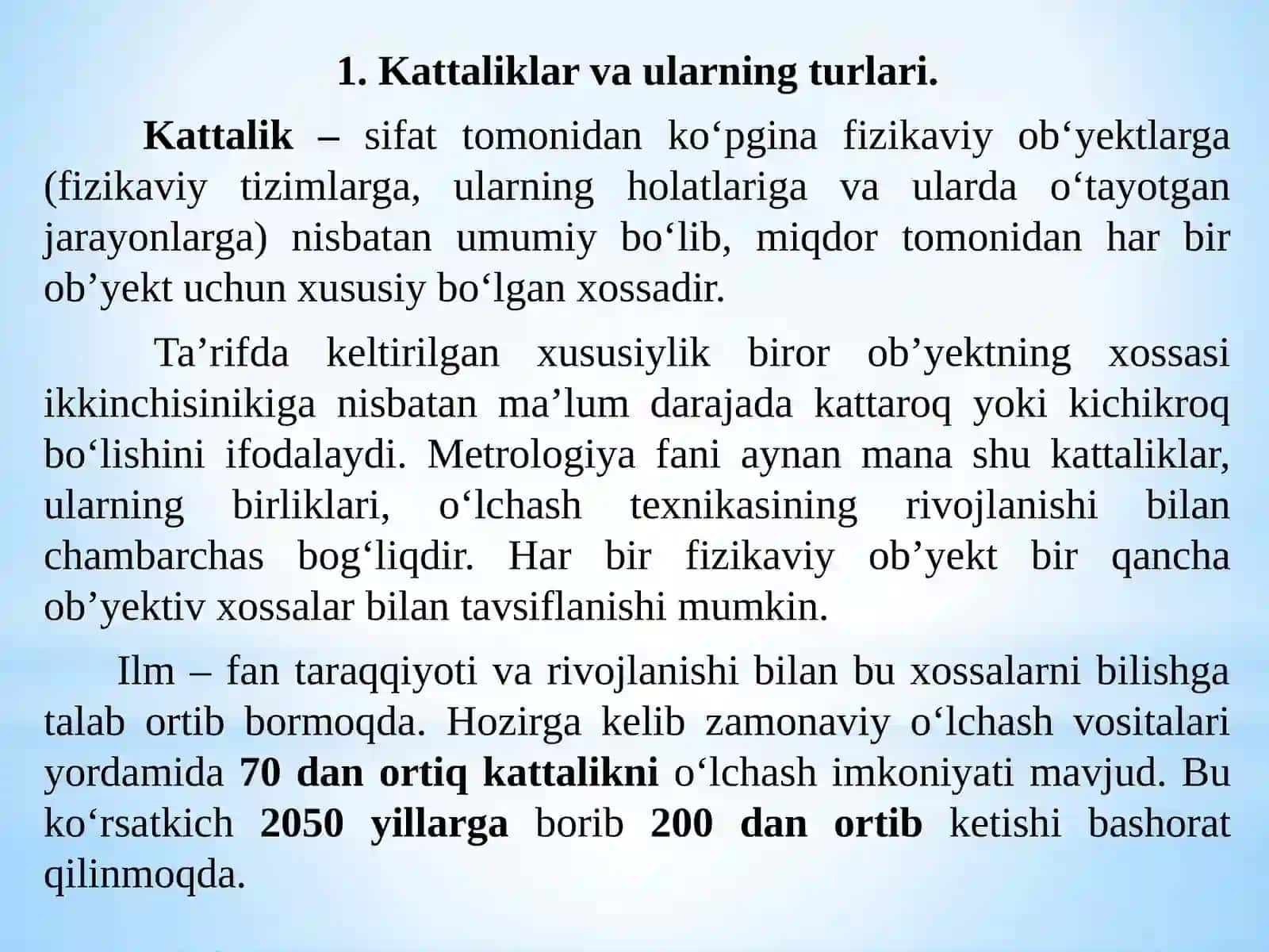 Kattaliklar va ularning turlari 3