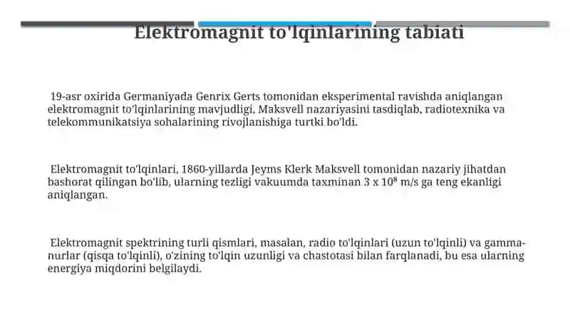 Elektromagnit toʻlqinlar 3
