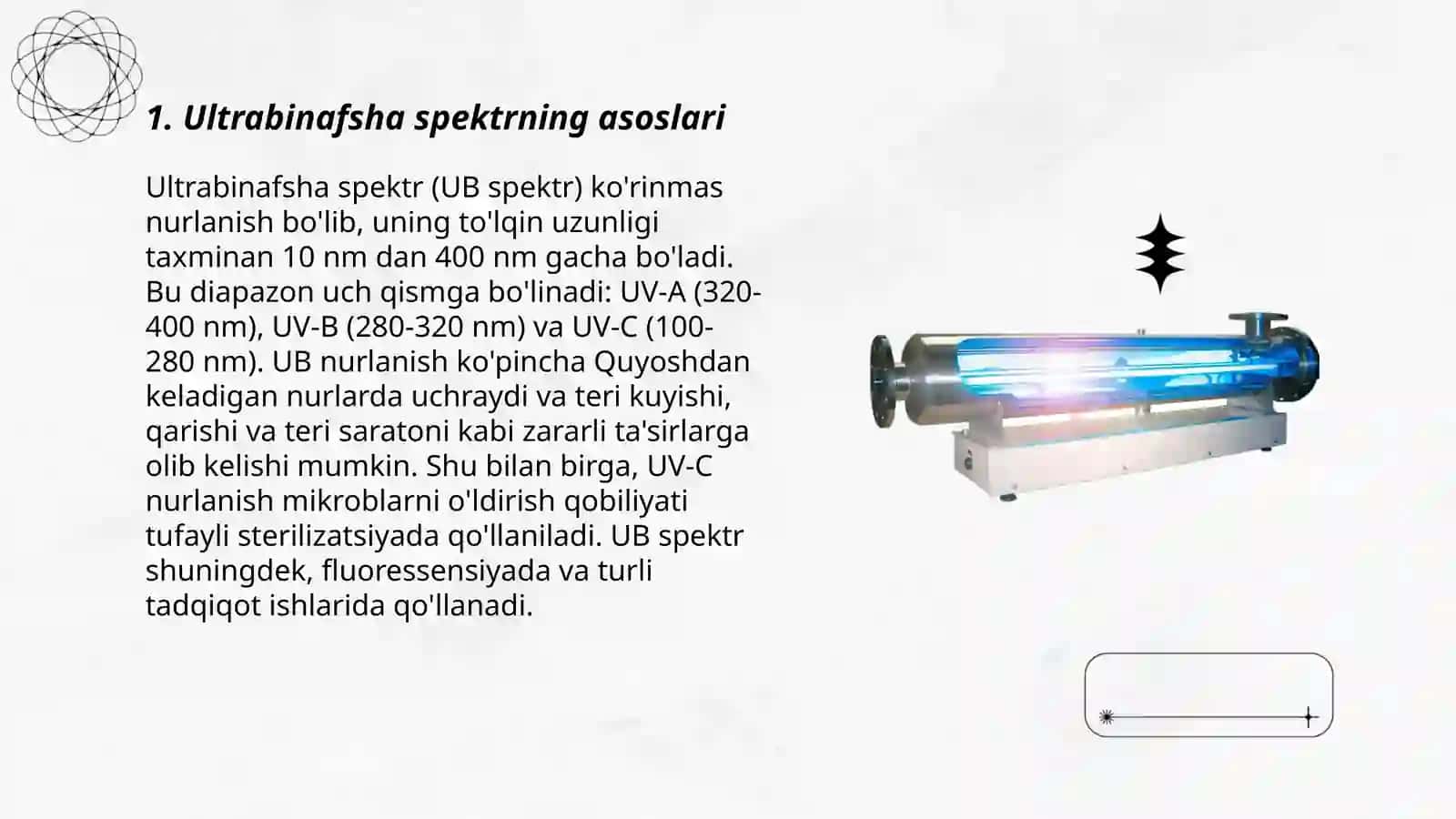 Ultrabinafsha spektraskopiya 3