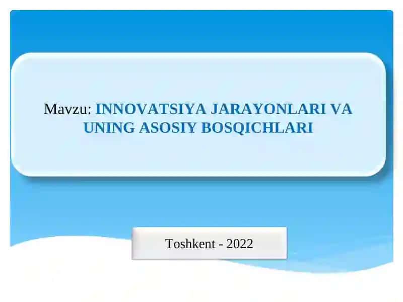 Инноватсион иqtисодиёт 3