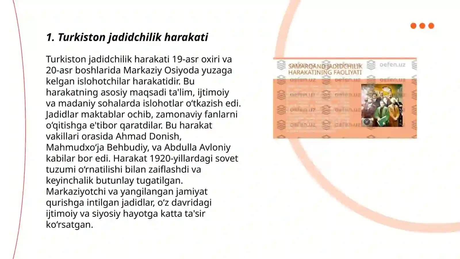 Mustaqil ozodlik yo'lidagi jadidchilik harakatlari 3