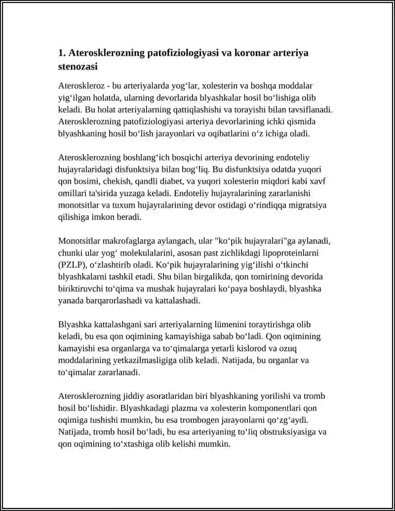 Ateroskleroz O'tkir Korona. Miokard Infarkti 3