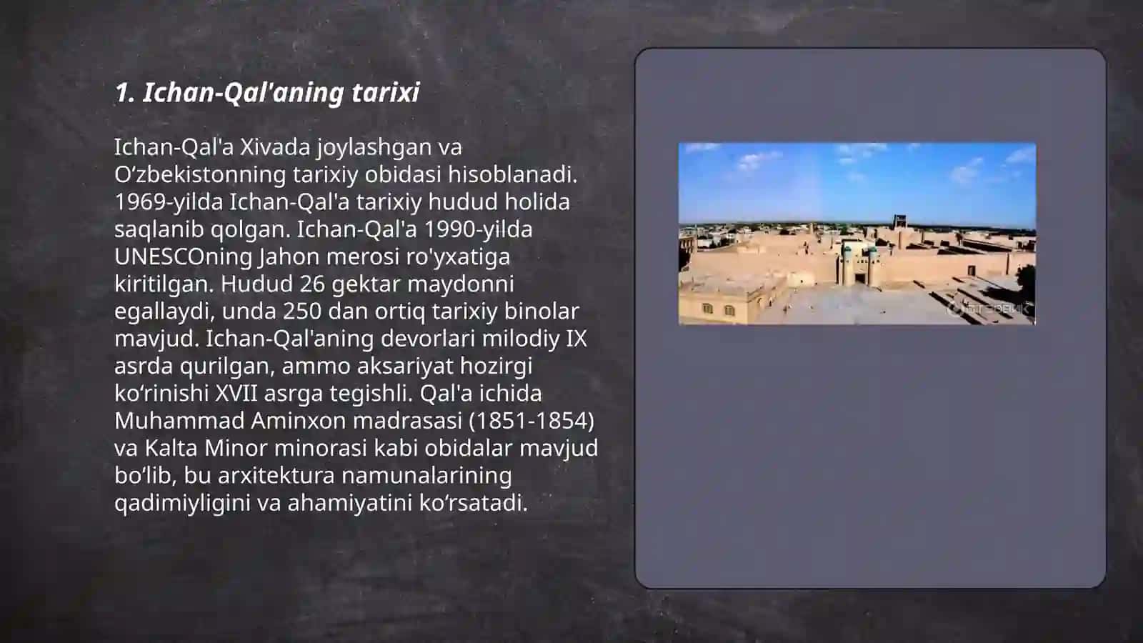 Xivadagi "Ichan-Qal'a" majmuasi 3