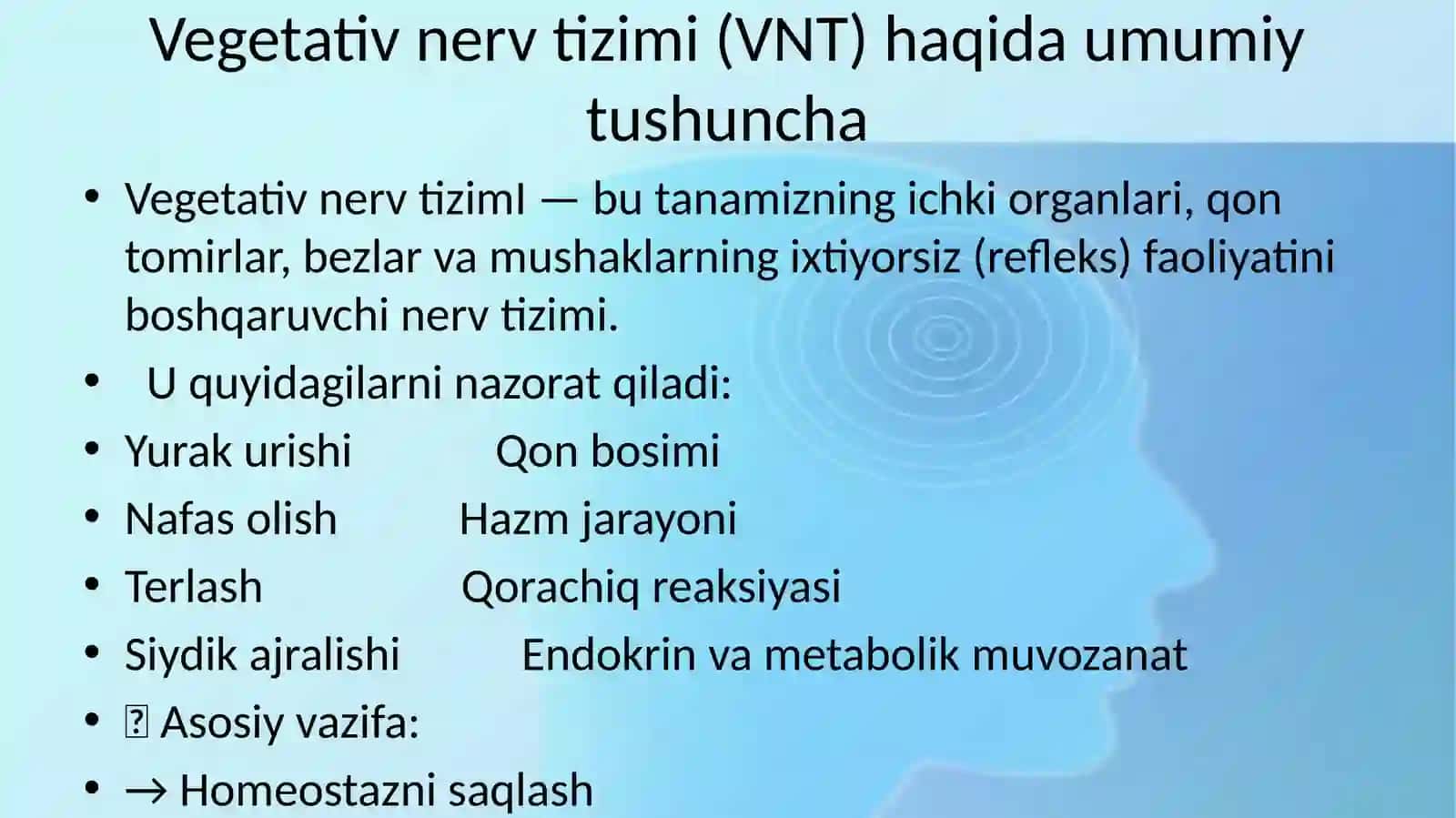 Vegetativ nerv tizimi 3