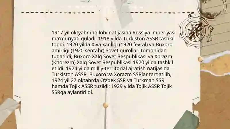 1917-1924 yillar O'rta osiyoning tarixiy geografiyasi 3