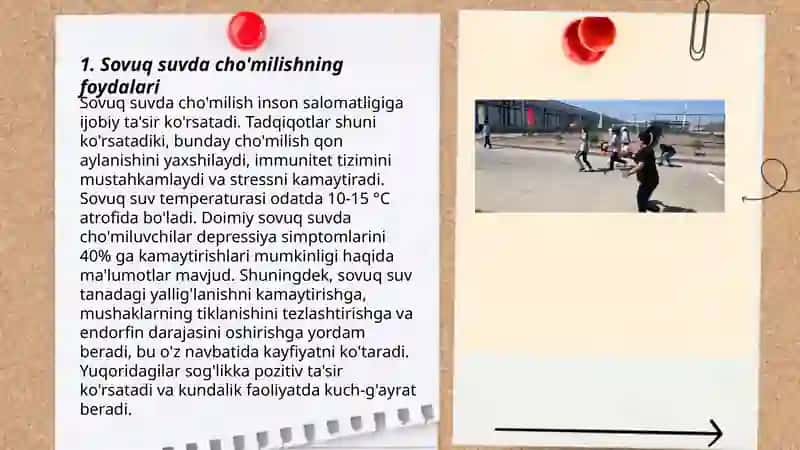 Sovuq suvda cho'milishning foydalari 3