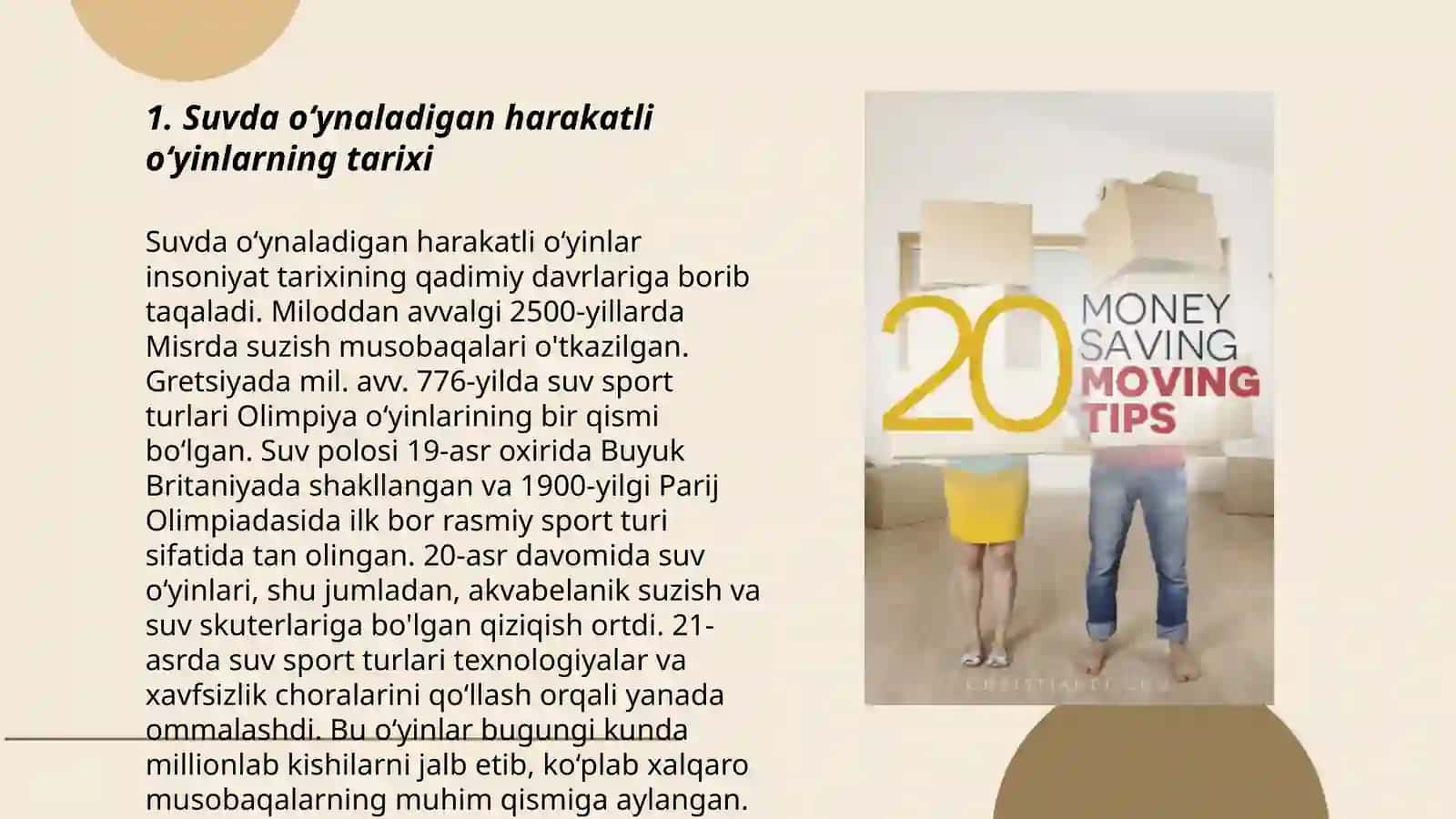 Suvda o‘ynaladigan harakatli o‘yinlarni o‘rgatish 3